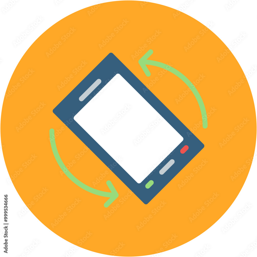 Poster auto rotate icon vector image. can be used for printing.