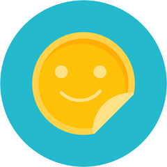 Sticker icon vector image. Can be used for Printing.