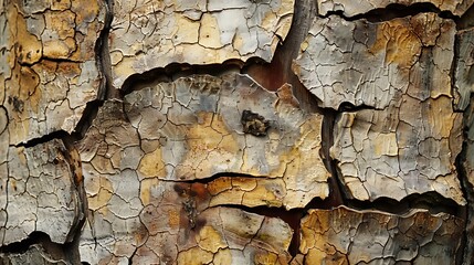 The surface of a banana trunk wall