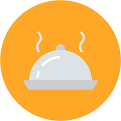 Fototapeta premium Food Tray Line Icon