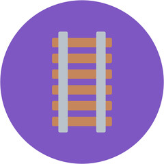 Railroad icon vector image. Can be used for Railway.