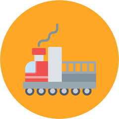 Train icon vector image. Can be used for Railway.