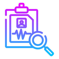 Obraz premium Diagnosis icon