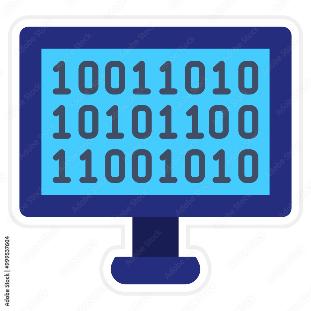 Canvas Prints Binary code Icon