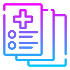 Fototapeta premium Diagnosis report icon