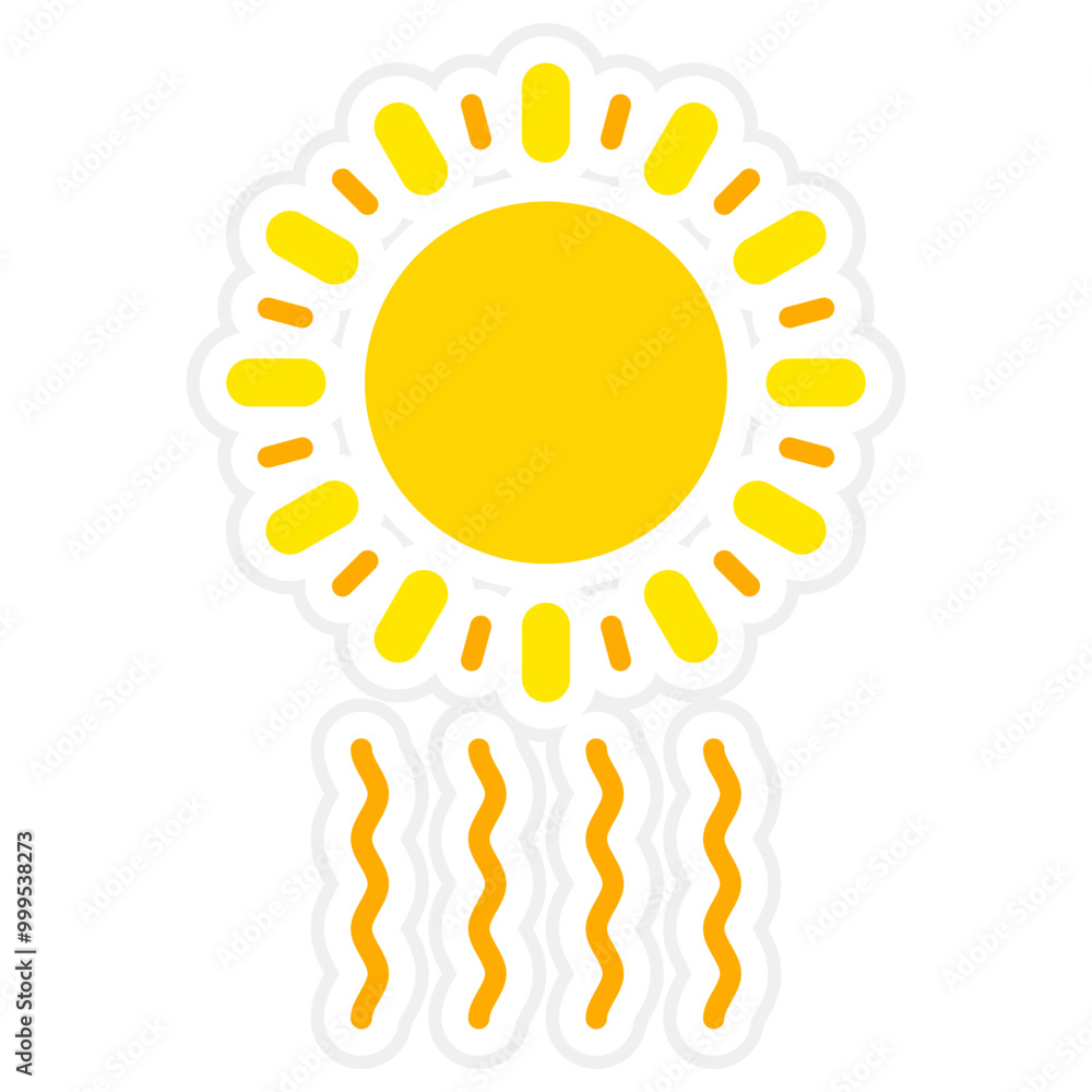 Poster Sun Icon