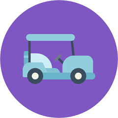 Fototapeta premium Golf Buggy icon vector image. Can be used for Golf.