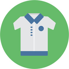 Golf Shirt icon vector image. Can be used for Golf.