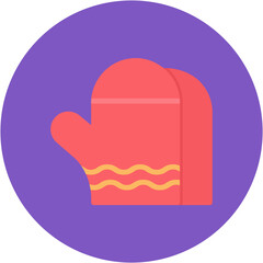 Ski Gloves icon vector image. Can be used for Ski Resort.