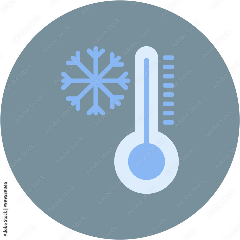 Wall mural Temperature icon vector image. Can be used for Ski Resort.