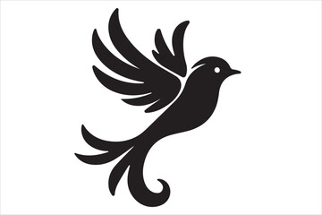 silhouette of dove