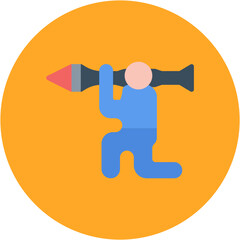 Antitank icon vector image. Can be used for Shooting.