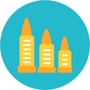 recommend clip art: Bullets icon vector image. Can be used for Shooting.