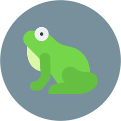 Frog icon vector image. Can be used for Fairytale.