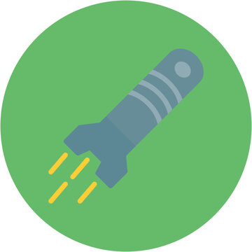 recommend clip art: Torpedo icon vector image. Can be used for Shooting.