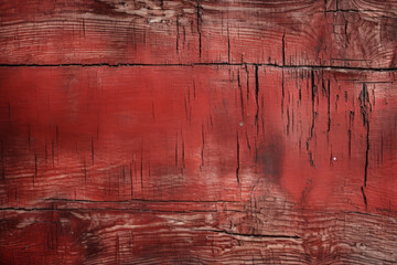 Naklejka premium Processed collage of old rustic painted red wood planks texture. Background for banner