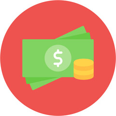 Cash icon vector image. Can be used for Crisis Mangement.