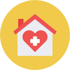 Obraz premium Home Nursing Packages icon vector image. Can be used for Nursing.