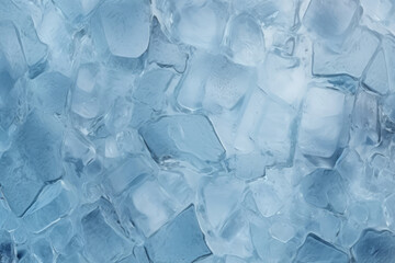 Obraz premium Processed collage of thick layer of cracked ice texture. Background for banner, backdrop or texture