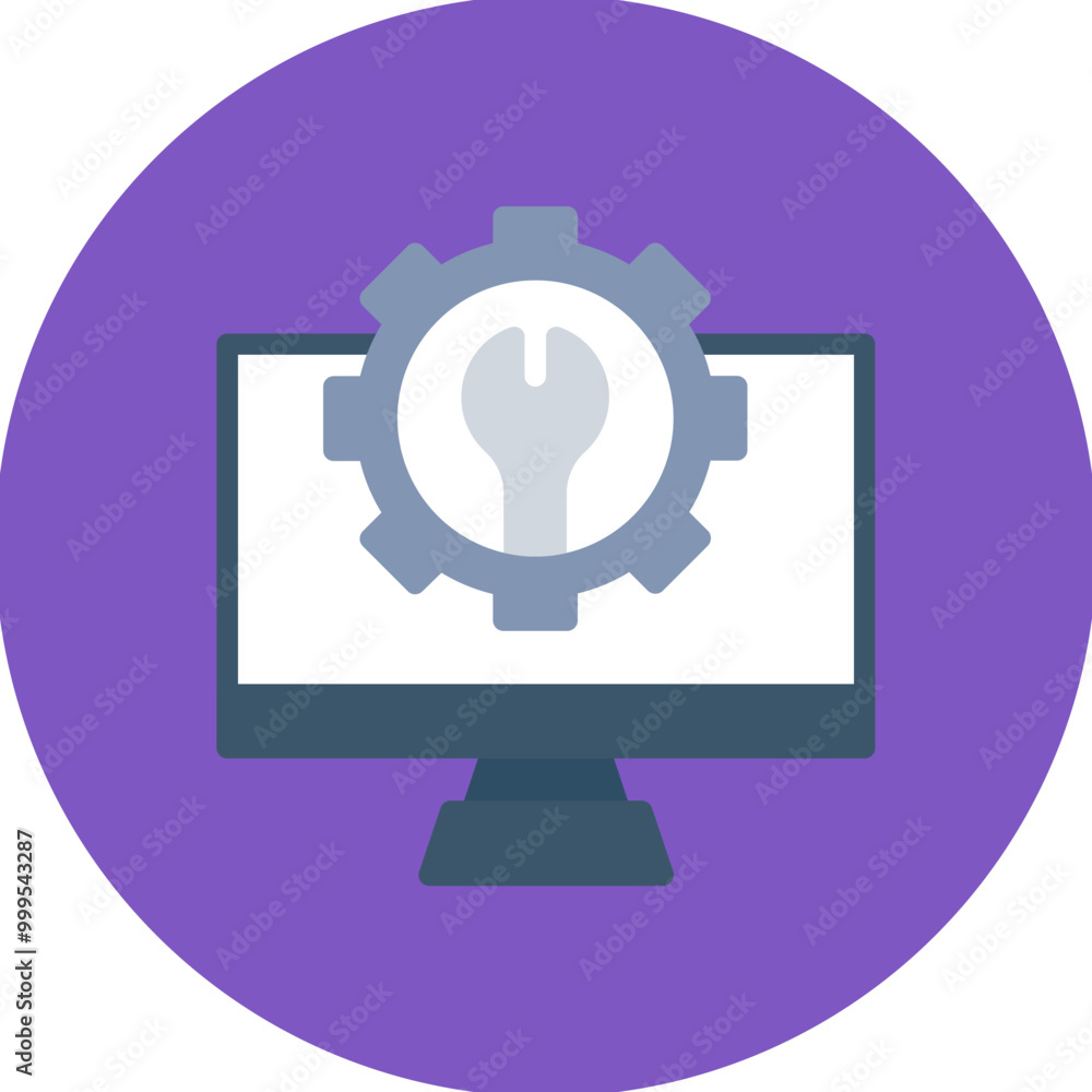 Canvas Prints Repair System icon vector image. Can be used for Cyberpunk.