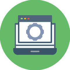 IT Automation icon vector image. Can be used for Cyberpunk.