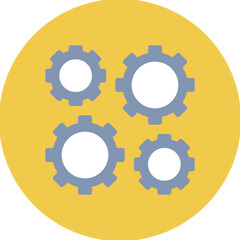 Mechanization icon vector image. Can be used for Cyberpunk.