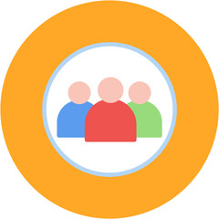 Facebook Group icon vector image. Can be used for Coworking Space.