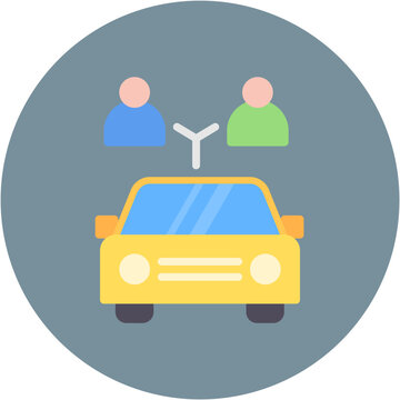 recommend clip art: Car Sharing icon vector image. Can be used for Coworking Space.