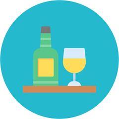 Free Wine icon vector image. Can be used for Coworking Space.