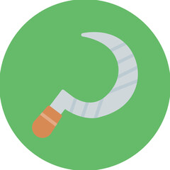 Sickle icon vector image. Can be used for Agriculture.