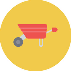 Wheelbarrow icon vector image. Can be used for Agriculture.