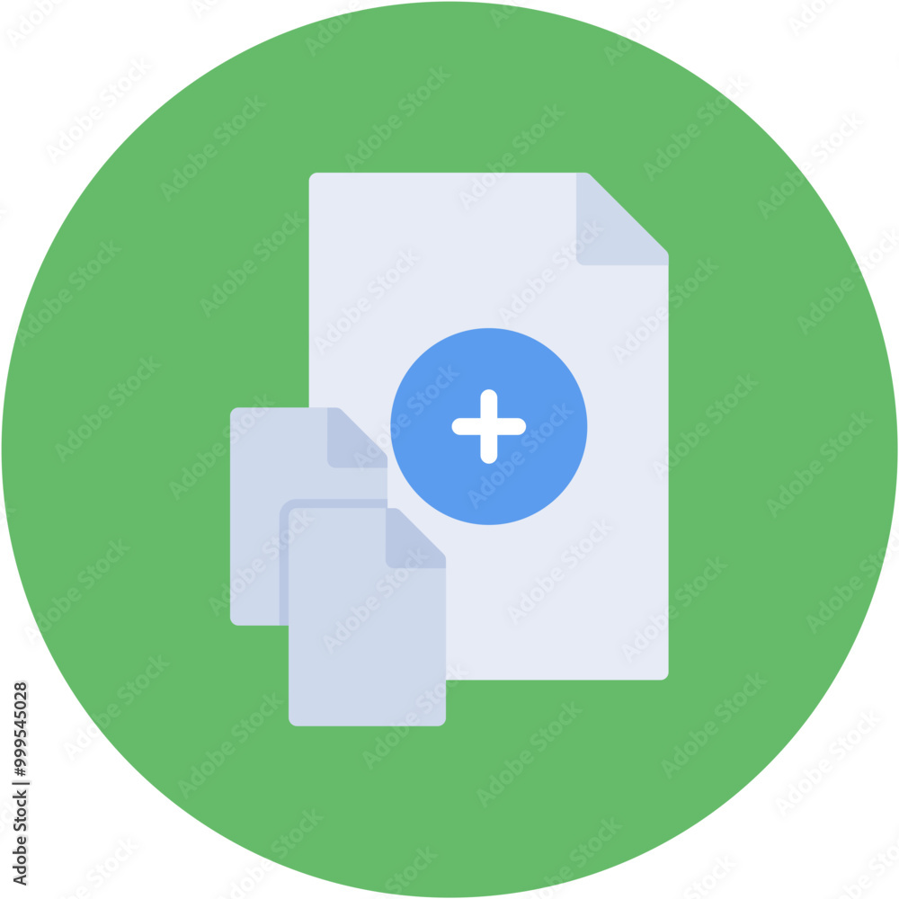 Poster add file icon vector image. can be used for documents and files.