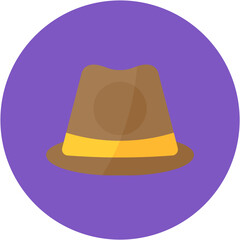 Detective Hat icon vector image. Can be used for Crime Investigation.