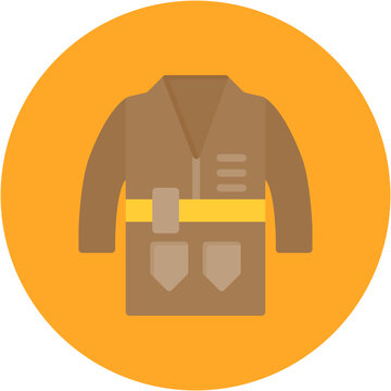 recommend clip art: Detective Coat icon vector image. Can be used for Crime Investigation.