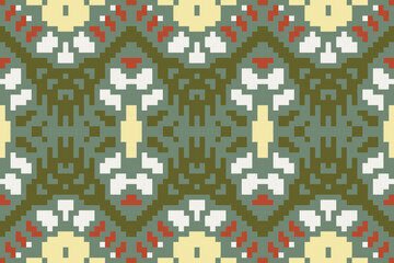 Turkish Ethnic Design Pattern in the Philippinesfolk Embroidery, Aztec Geometric Ornament Print. Design for Carpet, Wallpaper, Clothing, Wrapping, Fabric