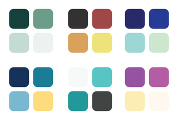 Abstract color palette Color swatches