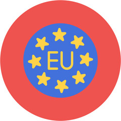 Europe icon vector image. Can be used for Geography.