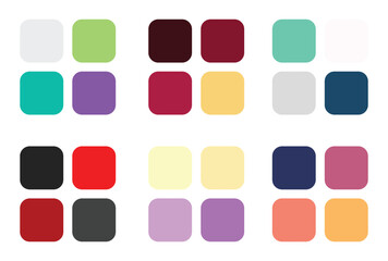 Abstract color palette Color swatches