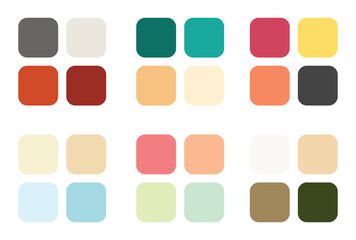 Abstract color palette Color swatches