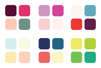 Abstract color palette Color swatches