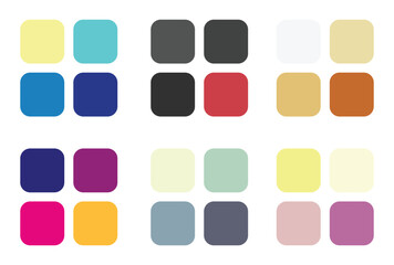Abstract color palette Color swatches