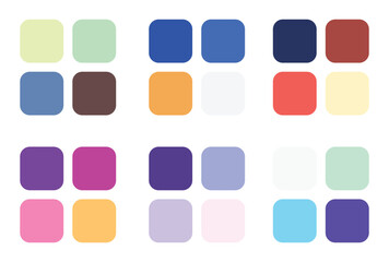 Abstract color palette Color swatches