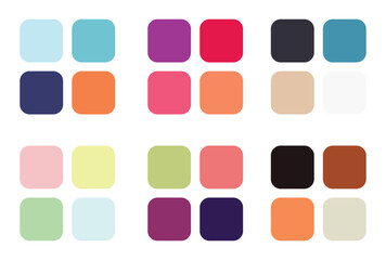 Abstract color palette Color swatches