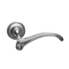 Sleek Lever Door Handle Design for Modern Spaces with Transparent Background