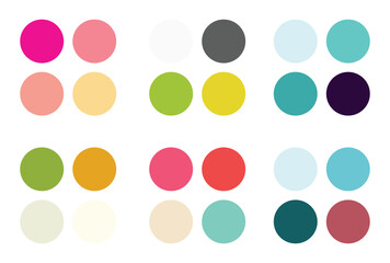 Abstract color palette Color swatches
