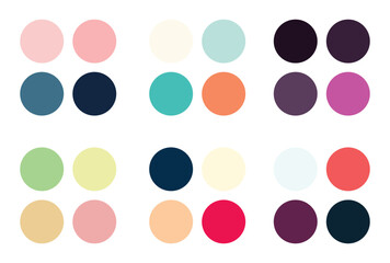 Abstract color palette Color swatches