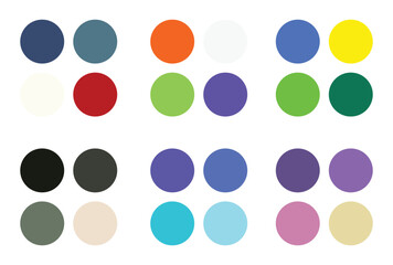 Abstract color palette Color swatches