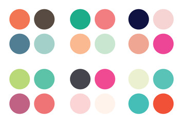 Abstract color palette Color swatches