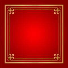 chinese certificate frame square, red background, certificate line frame, antique china border gold frame, chinese new year frame outline