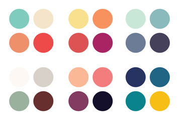 Abstract color palette Color swatches